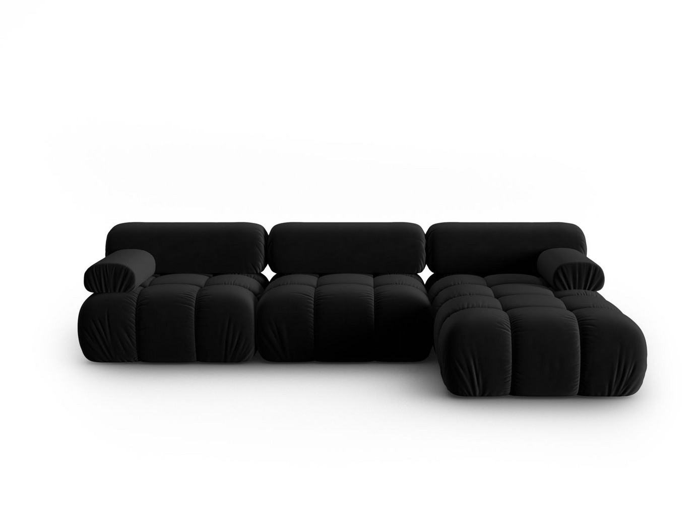 Cosmopolitan Design højrevendt velourmodulhjørnesofa, 