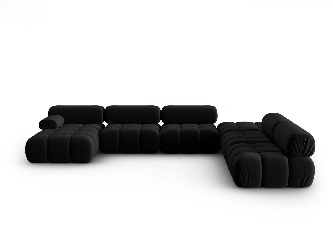 Cosmopolitan Design højrevendt velourpanoramamodulhjørnesofa, 