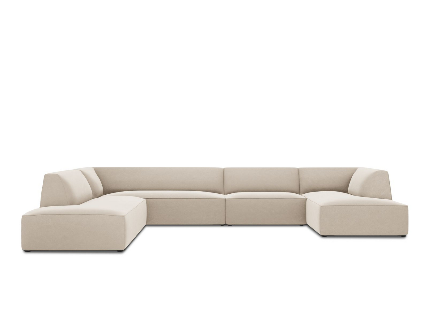 Cosmopolitan Design venstrevendt velourpanoramahjørnesofa, 