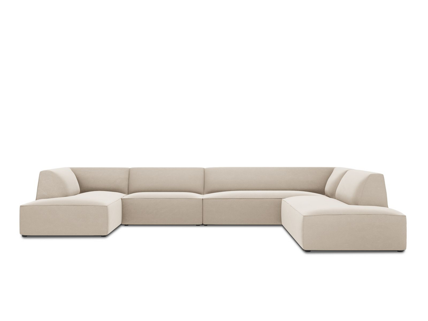 Cosmopolitan Design højrevendt velourpanoramahjørnesofa, 