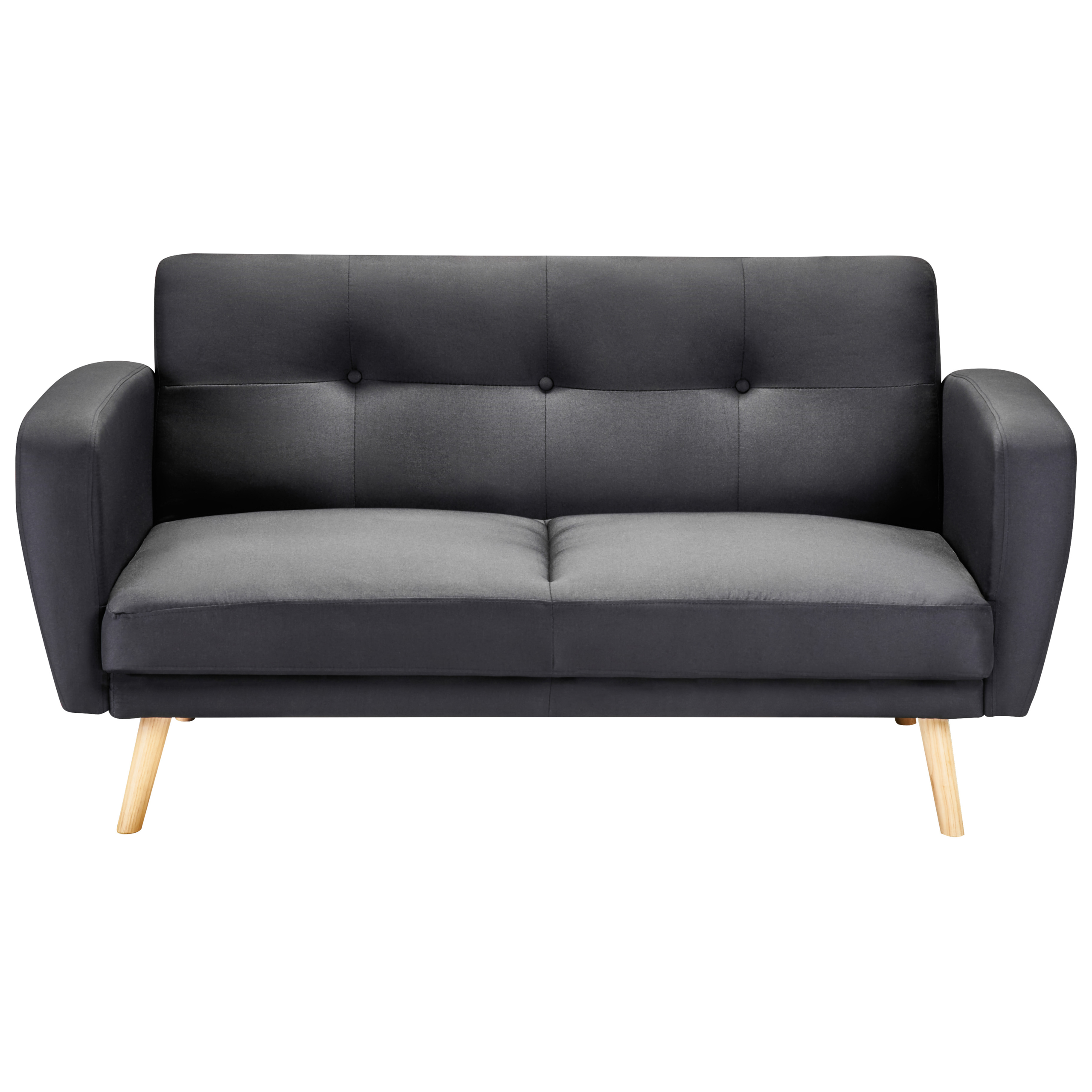 Sovesofa 2 personers FLORLI Sort