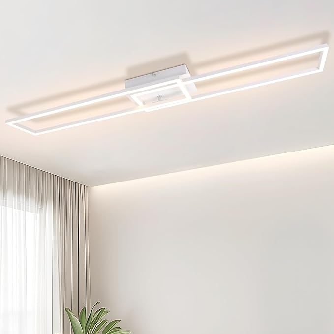 NETTLIFE LED - loftlampe, hvid, moderne, ramme, 32W, 3000K