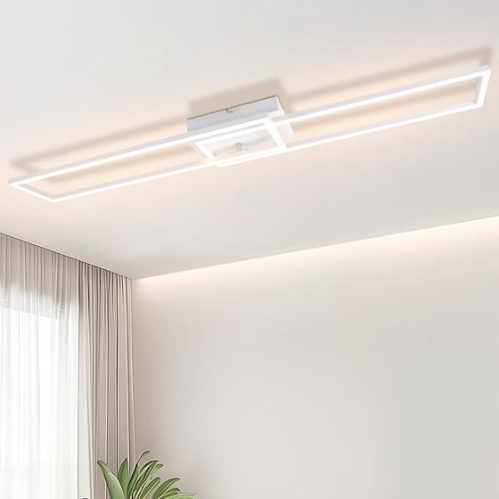 NETTLIFE LED - loftlampe, hvid, moderne, ramme, 32W, 3000K