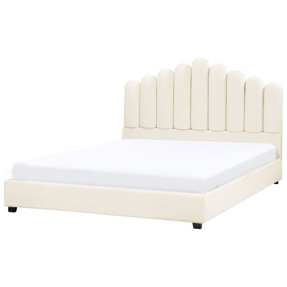 Vandseng Velour VINCENNES 180 x 200 cm Cremehvid