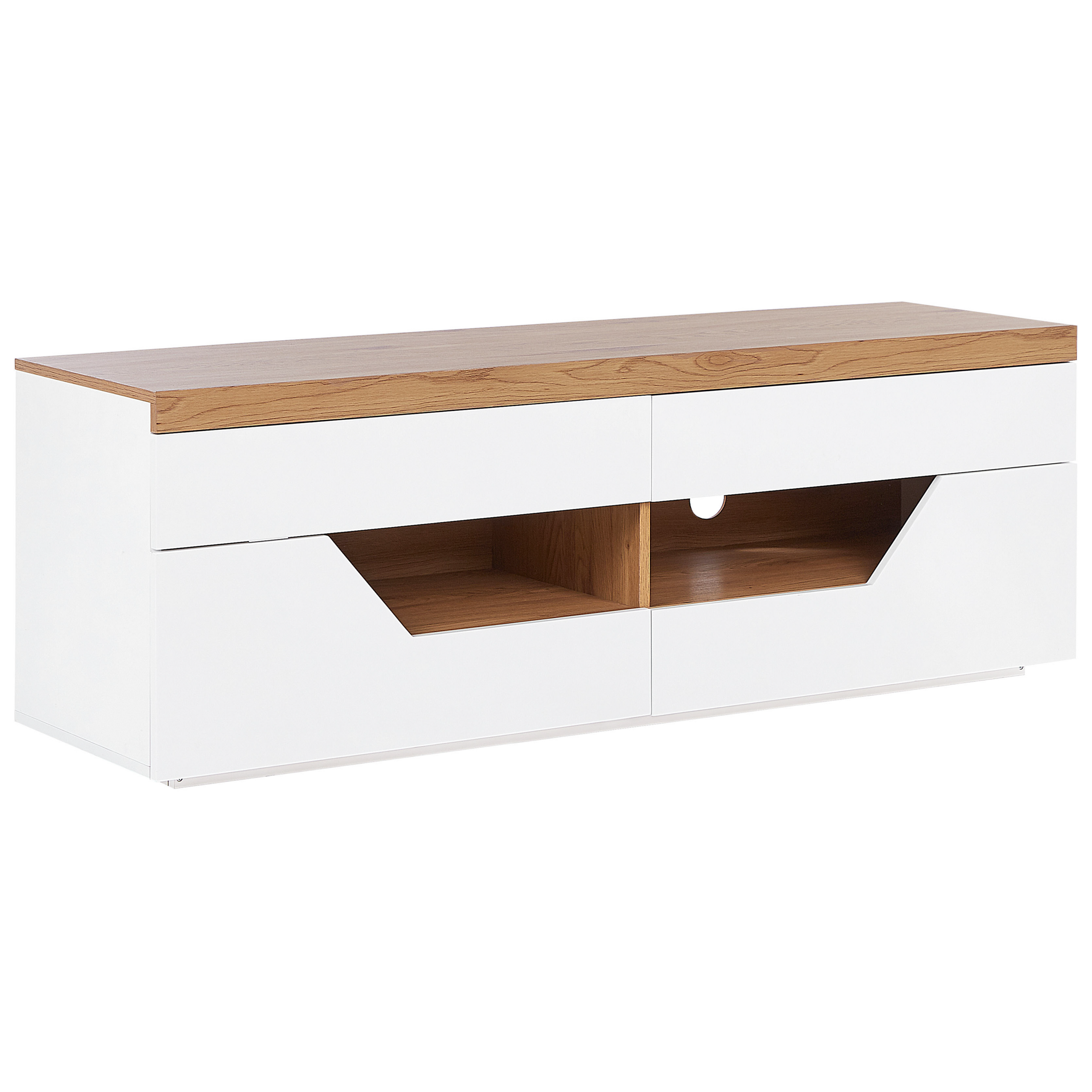 TV-bord CHEVAL Brun/hvid