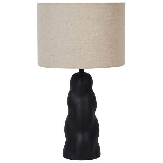 Bordlampe VILAR Keramik Sort