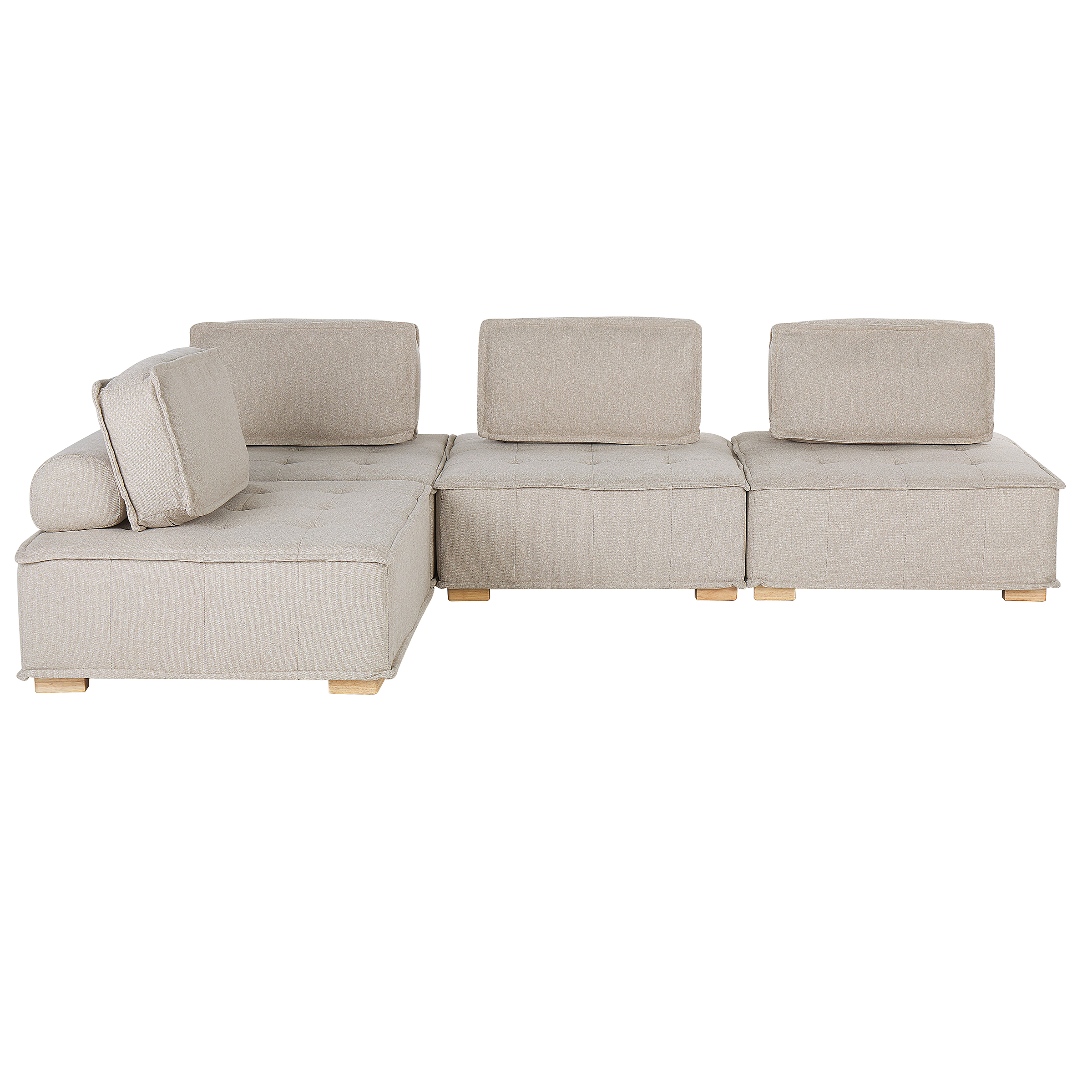 Hjørnesofa modul 4 personers TIBRO Lys Beige Højrevendt