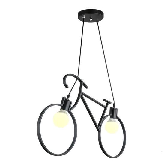 TOOLIGHT hængende loftlampe APP216-2CP Sort 68x5x36cm