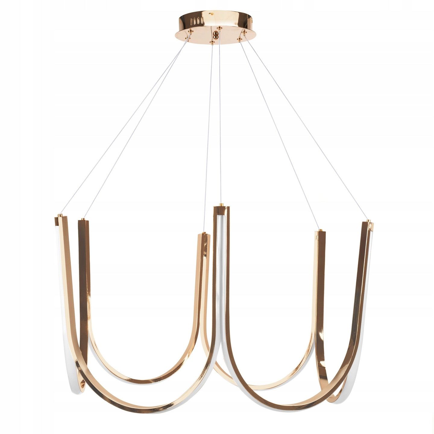 TOOLIGHT hængende loftlampe APP1749-CP LED Guld 42x77x116cm