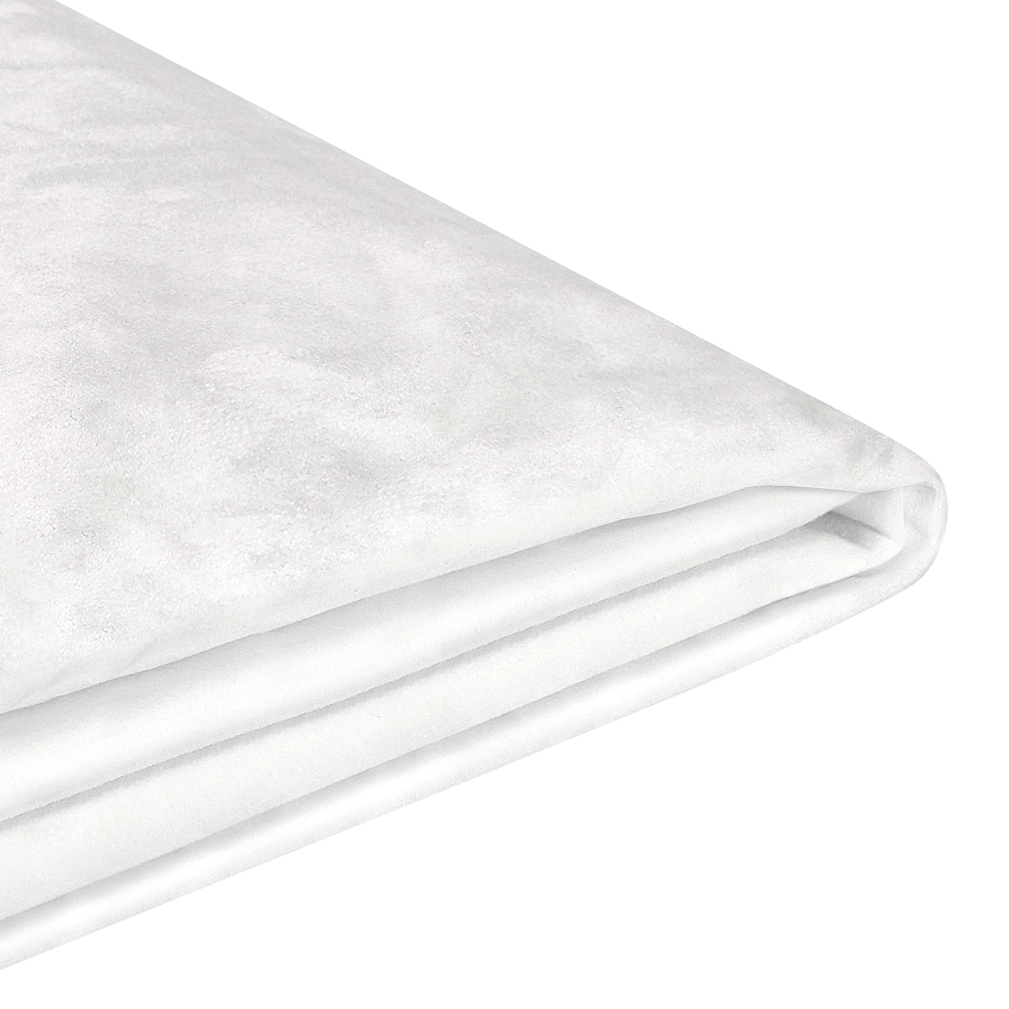 Sengekappe Velour FITOU 160 x 200 cm Hvid