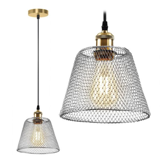TOOLIGHT hængende loftlampe APP946-1CP SET 20CM Krom 22x20,5x85cm