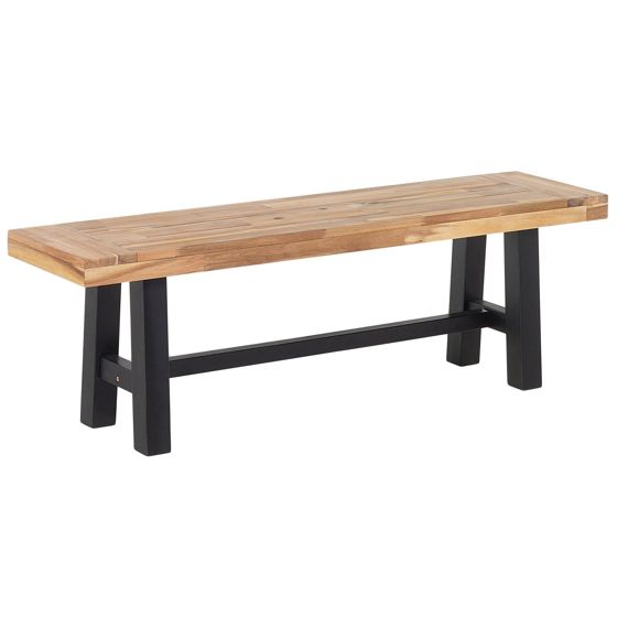 Havebænk SCANIA 140 cm Akacietræ Sort