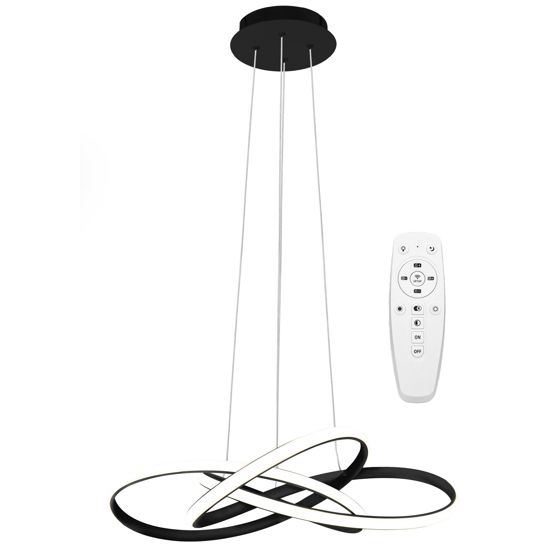 TOOLIGHT hængende loftlampe LED APP814-CP NODE Sort 13x60x70cm