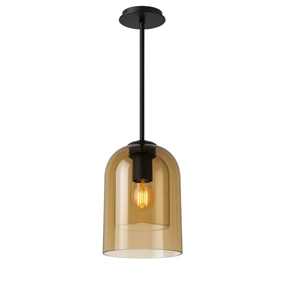 TOOLIGHT hængende loftlampe APP1704-1CP Brun 15x15x22cm