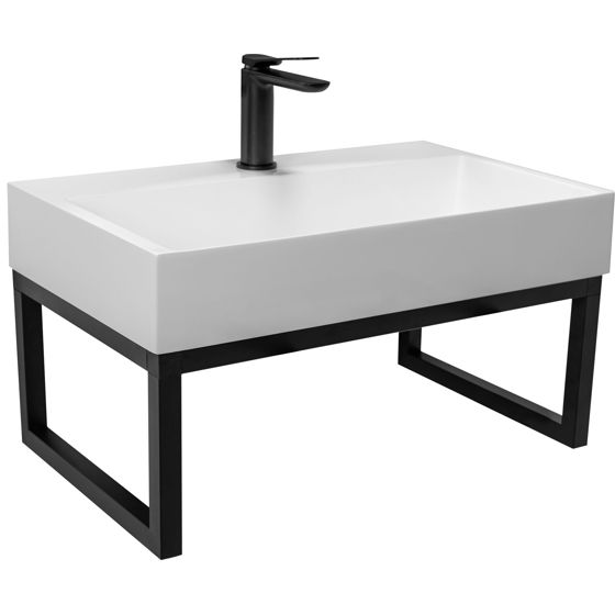 REA kompositvask GOYA 70 Hvid, 70x46x14cm