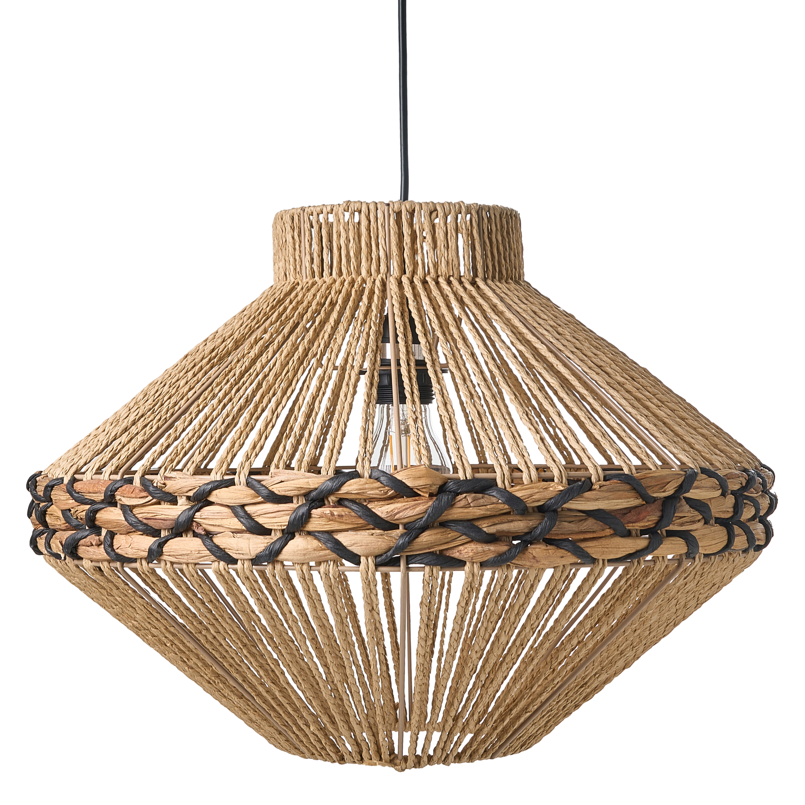 Loftlampe RABACCA papirreb Naturlig