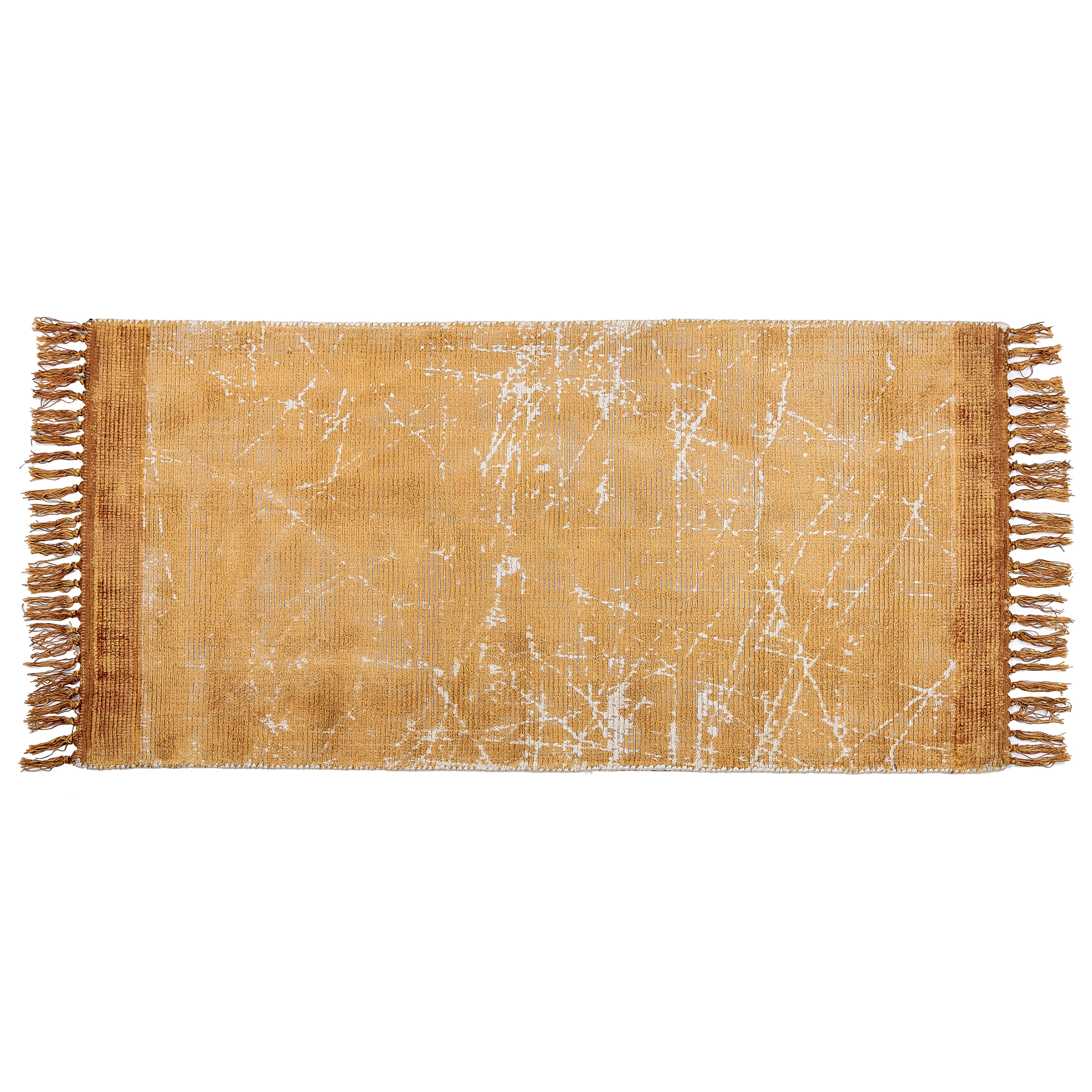 Gulvtæppe HANLI Orange 80 x 150 cm Viskose