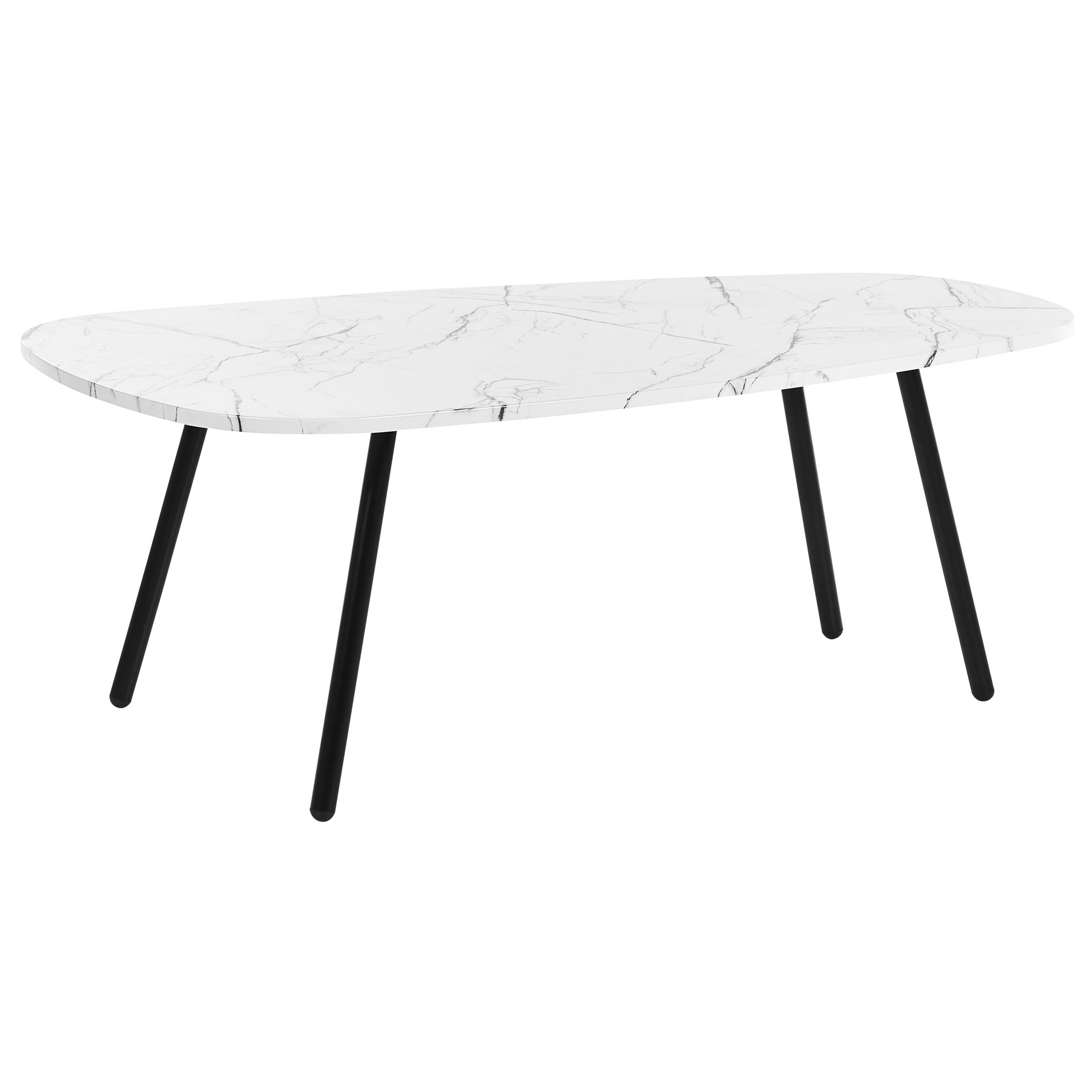 Sofabord BIDDLE Hvid marmor