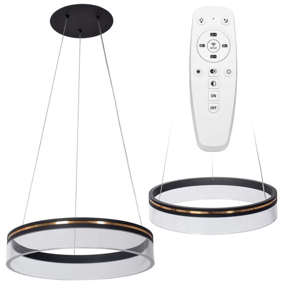 TOOLIGHT hængende loftlampe APP1191-CP 40CM LED Sort 40x40x8cm