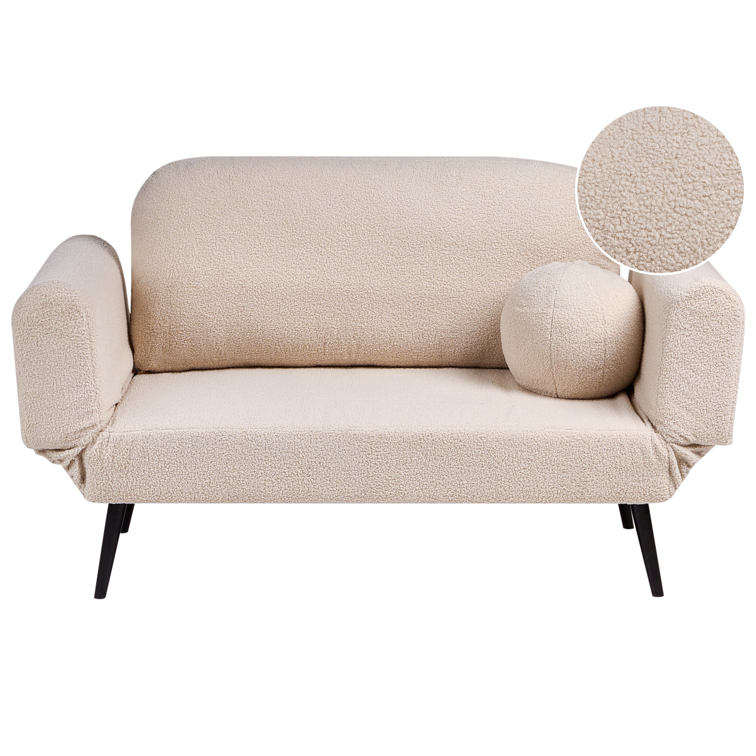 Sovesofa 2 personers DOROTEA Boucle Beige