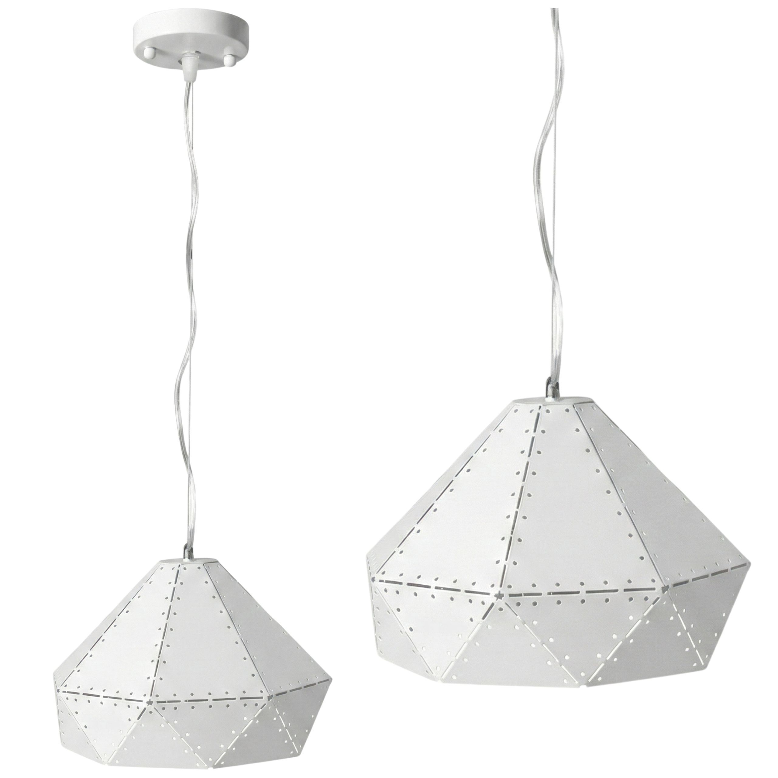 TOOLIGHT hængende loftlampe APP237-1CP Hvid 18,5x29x18,5cm