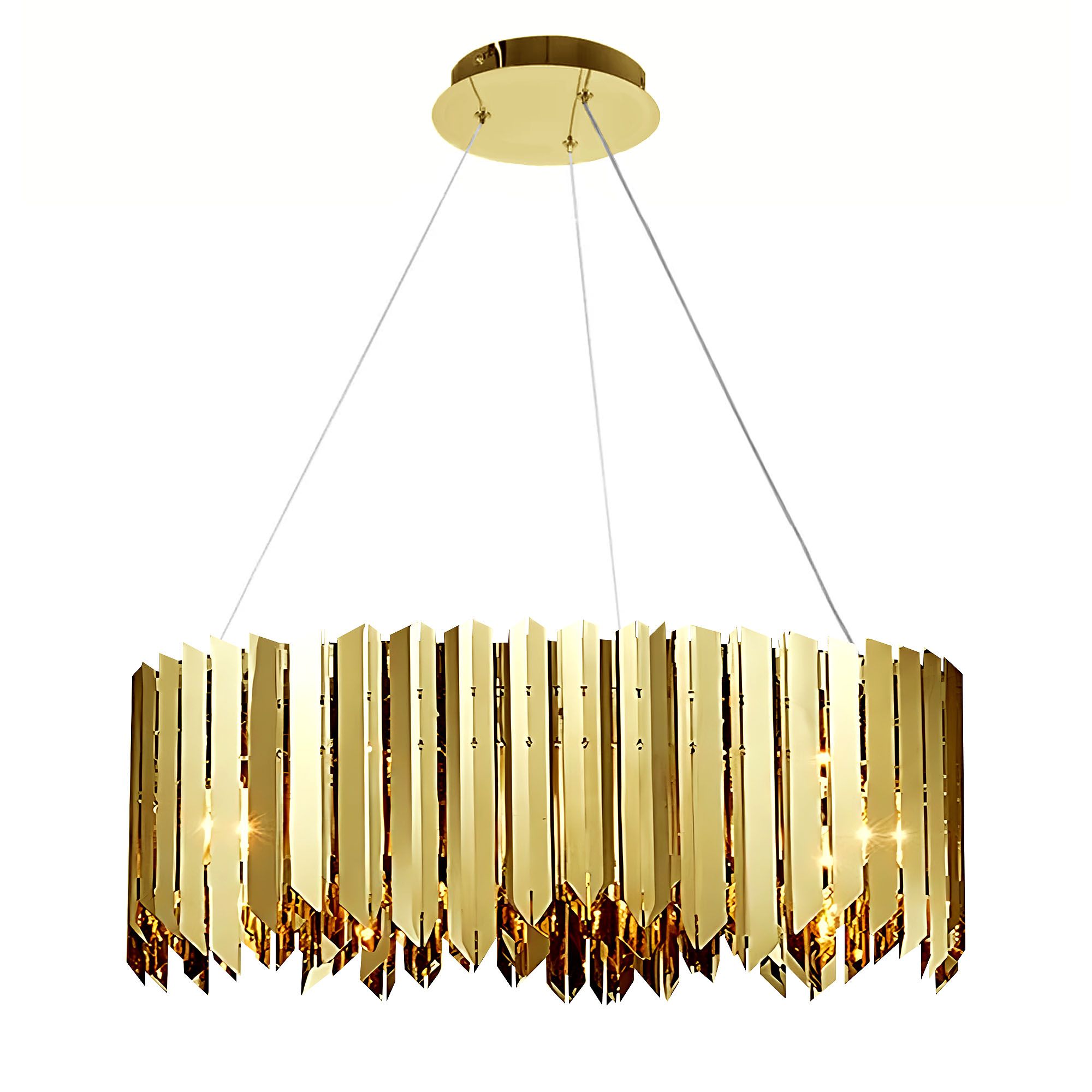TOOLIGHT hængende loftlampe APP1764-8CP Guld 50x50x25cm