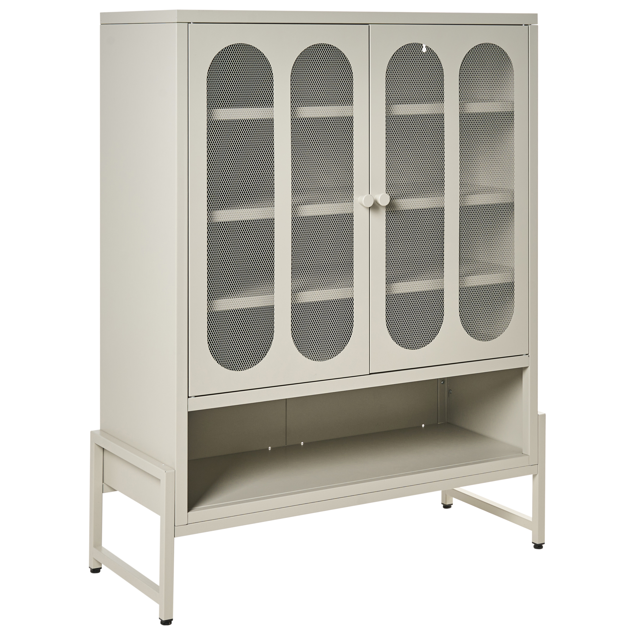 Skænk SOLETTA Metal Lys Beige