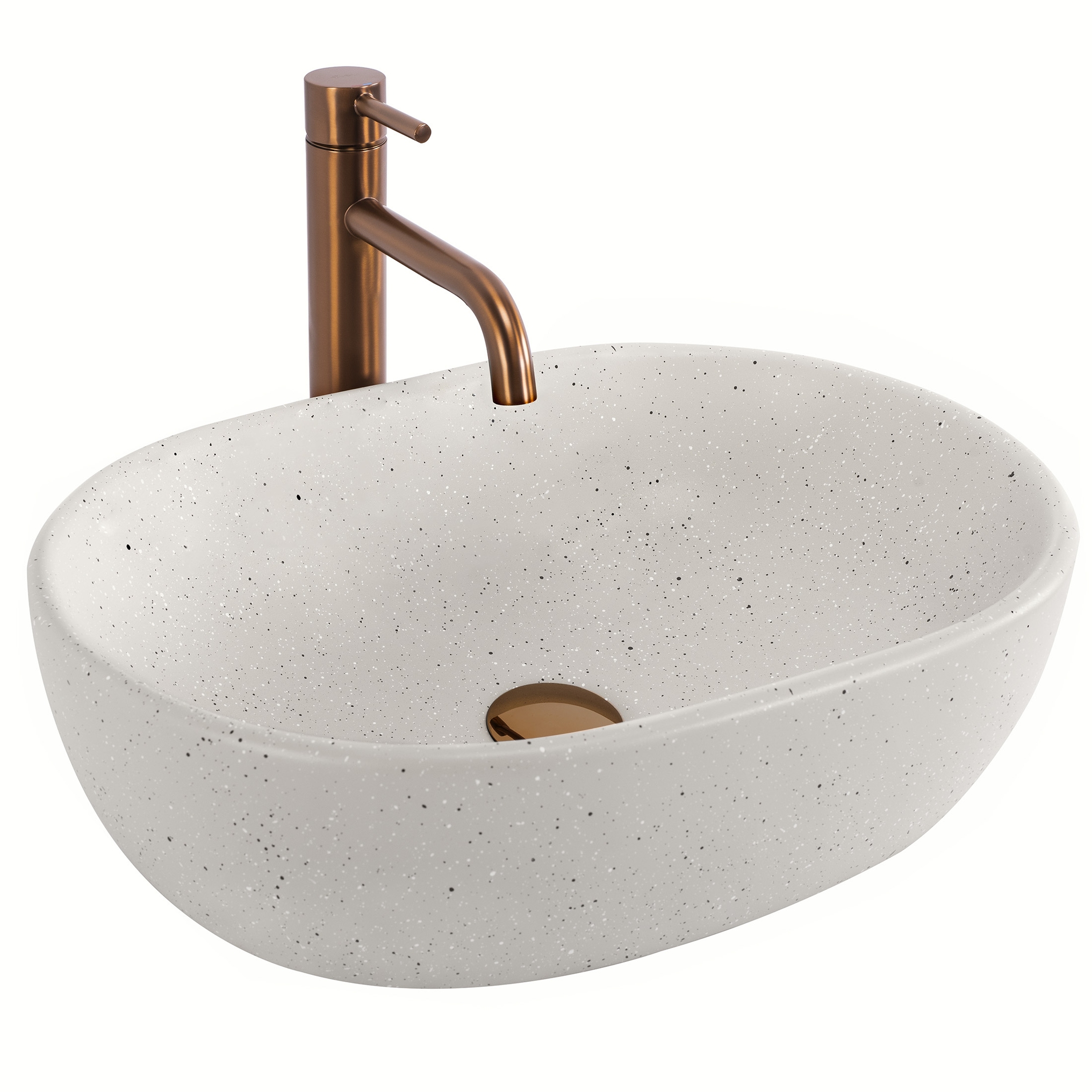 REA bordmonteret håndvask Amelia Sandy Beige, 48x34,5x13,5cm