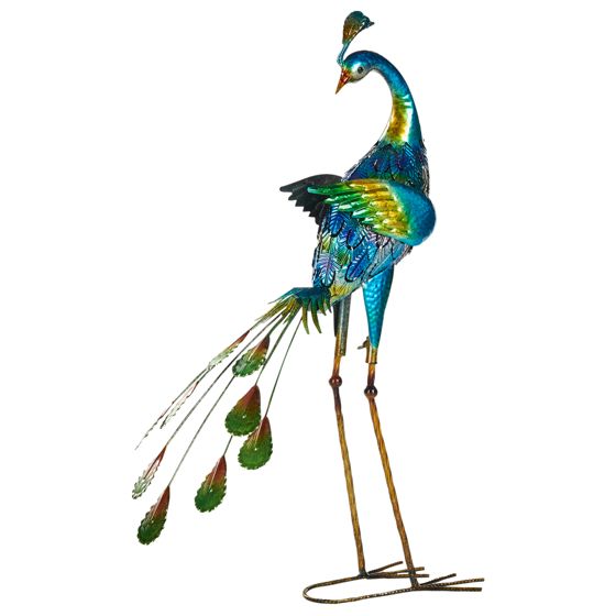 Havestatue PEACOCK Blå