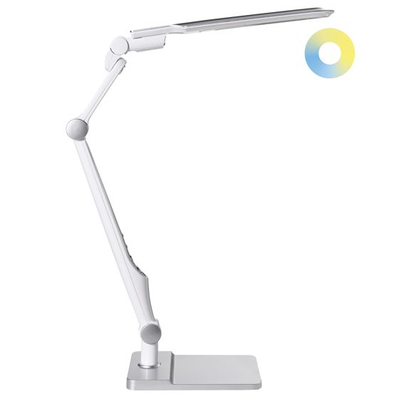 LED skrivebordslampe PEGASI Med dæmpning Sølv