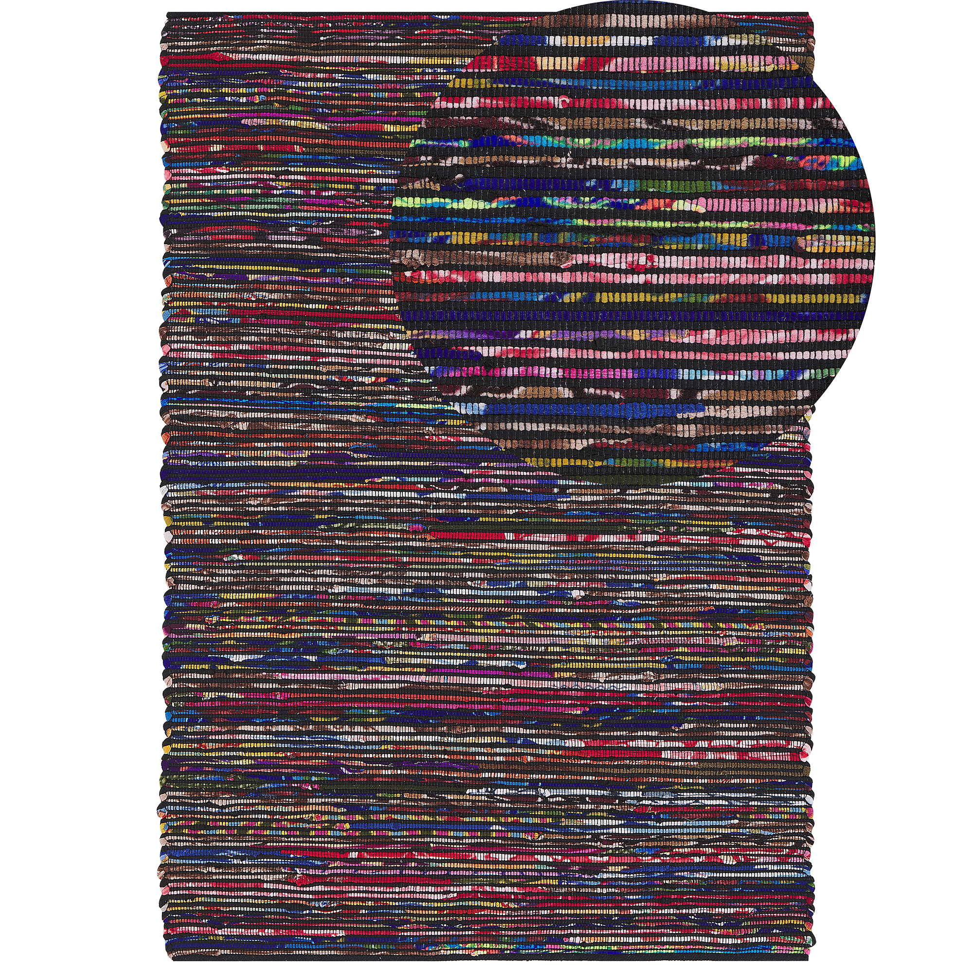Gulvtæppe BARTIN Sort 160 x 230 cm