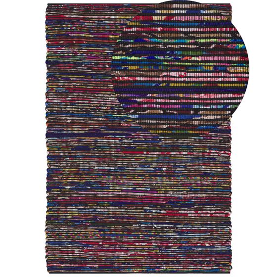 Gulvtæppe BARTIN Sort 160 x 230 cm