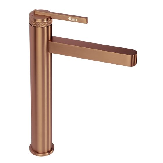REA håndvaskarmatur GRACE JS-703701-1BRG Høj, Børstet kobber, 15x4x28,7cm