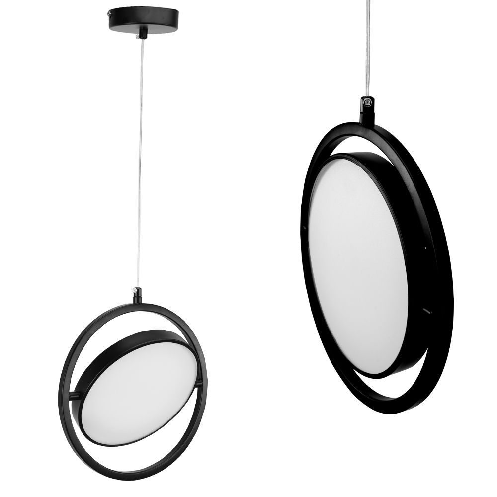 TOOLIGHT hængende loftlampe APP1790-CP LED Sort 148x25,5x25,5cm