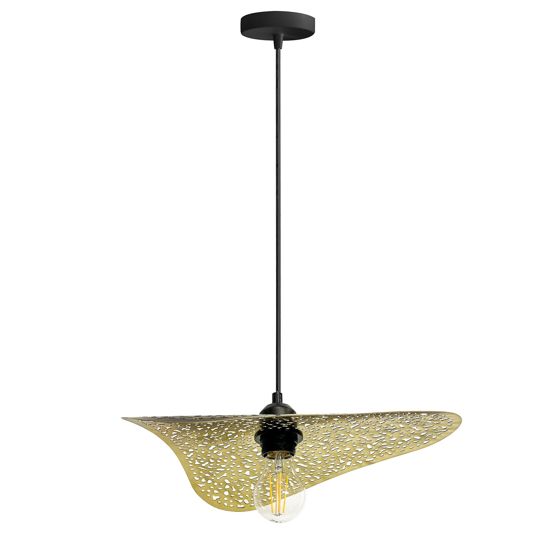 TOOLIGHT hængende loftlampe APP1467-1CP Sort/Guld 33x36x5cm