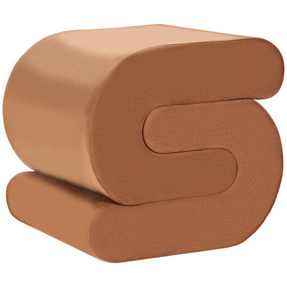 Puf ARCADIA Velour Guldbrun