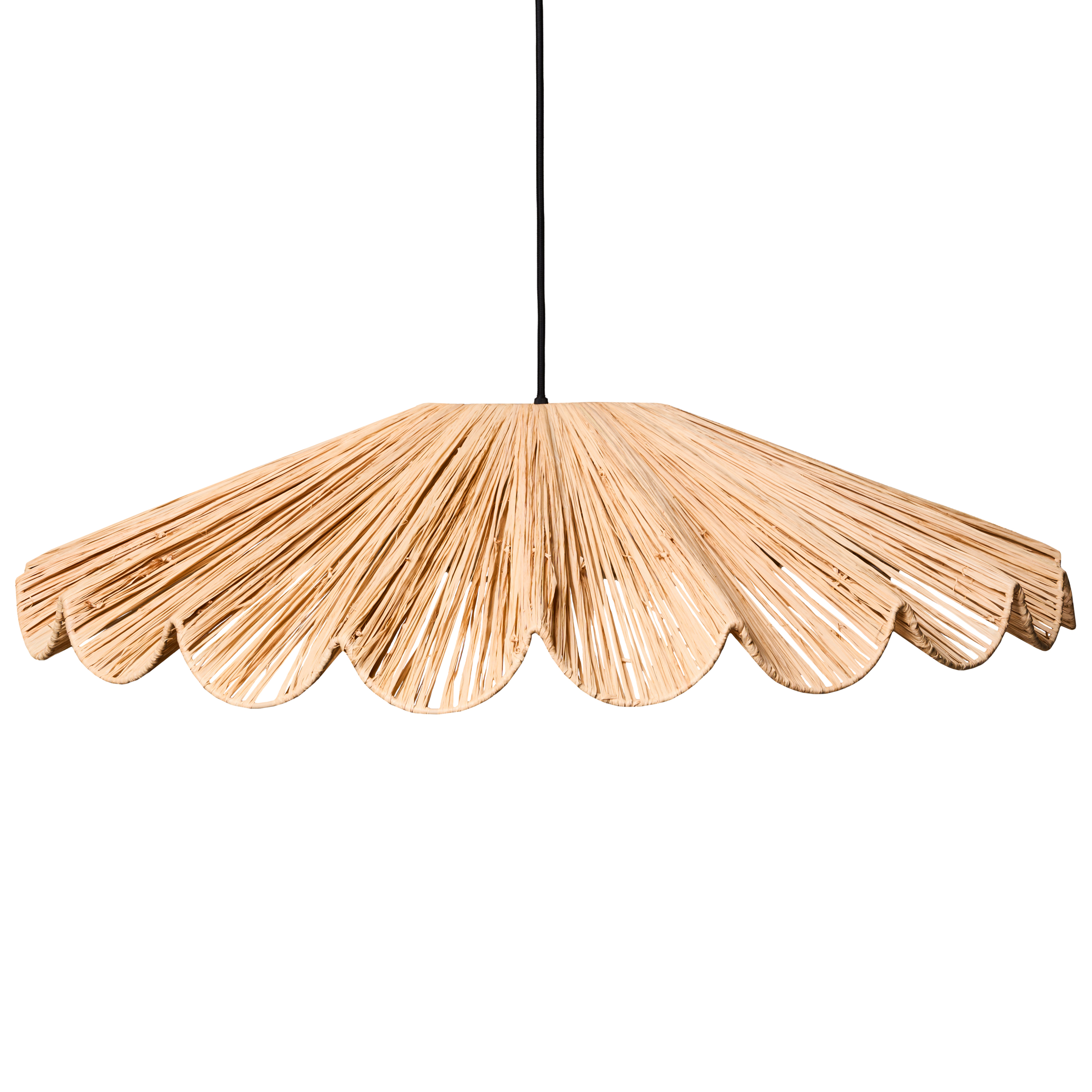 Loftlampe SABOGAL Flet Naturlig
