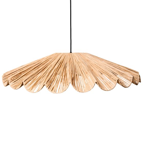 Loftlampe SABOGAL Flet Naturlig