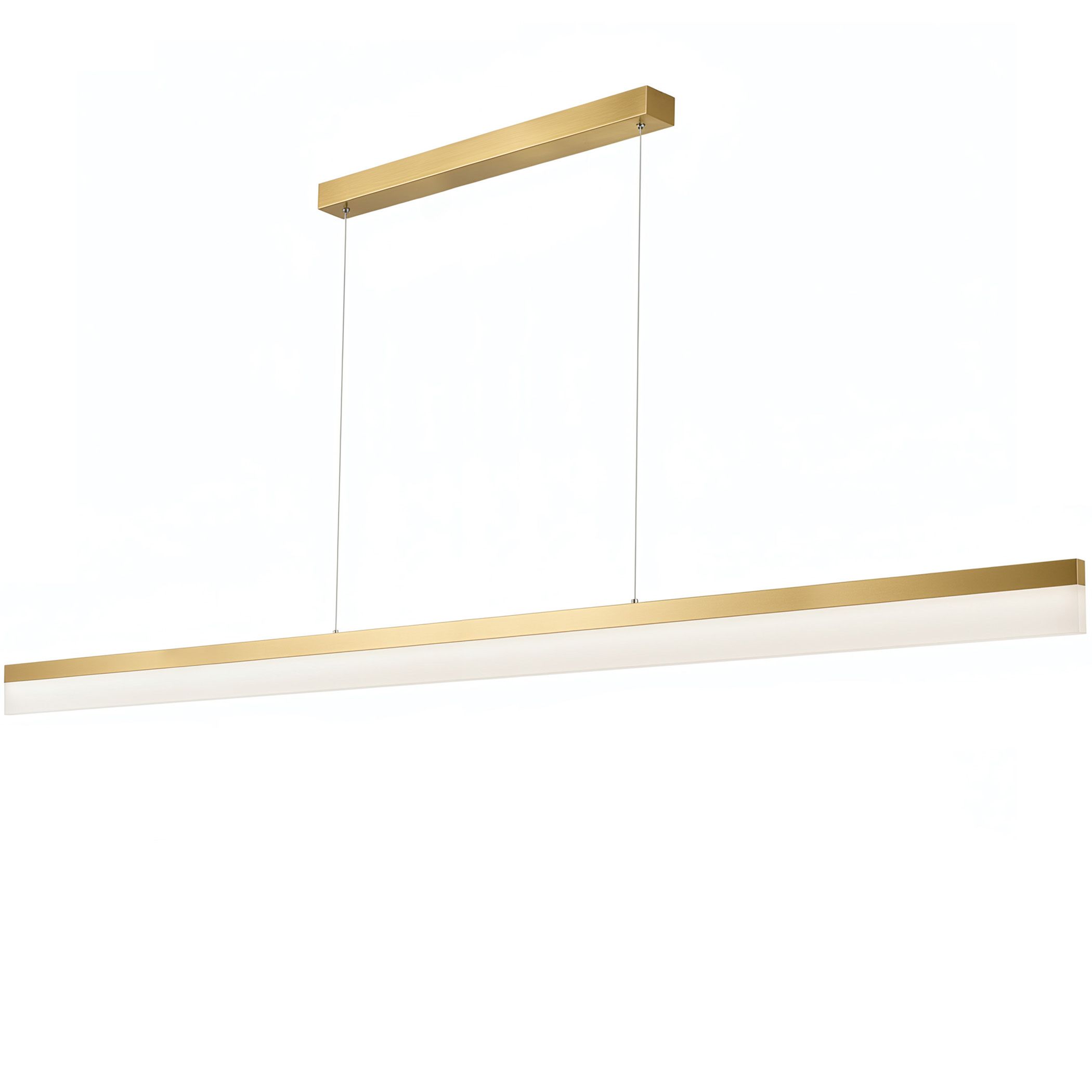 TOOLIGHT hængende loftlampe APP1697-CP 200cm LED Børstet guld 200x1,2x150cm