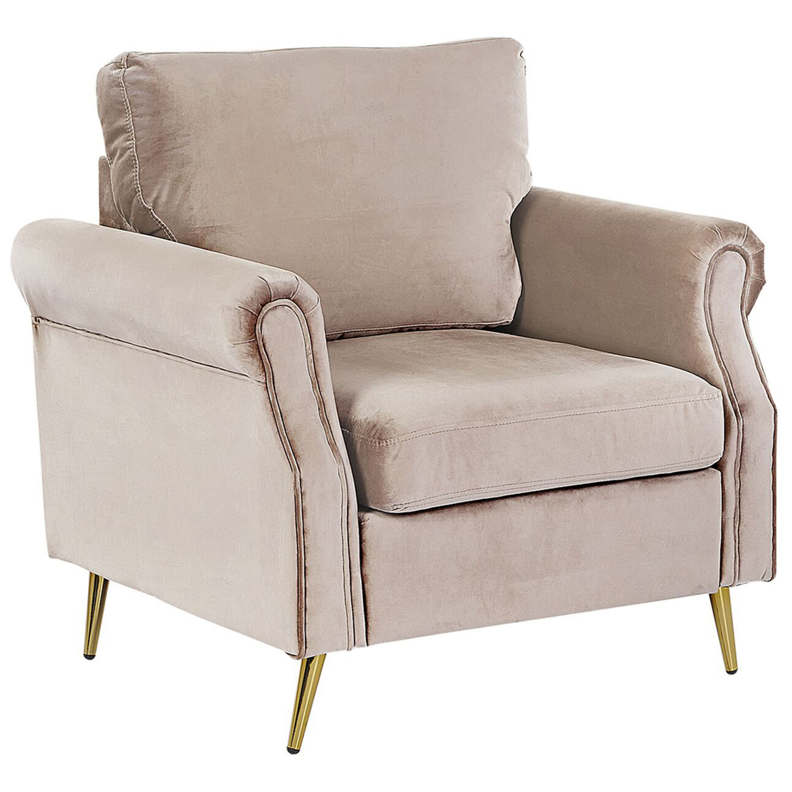 Lænestol VIETAS Velour Brungrå