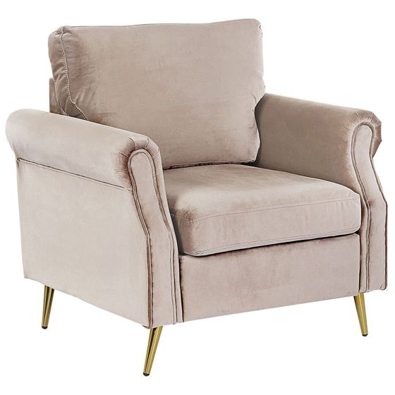 Lænestol VIETAS Velour Brungrå