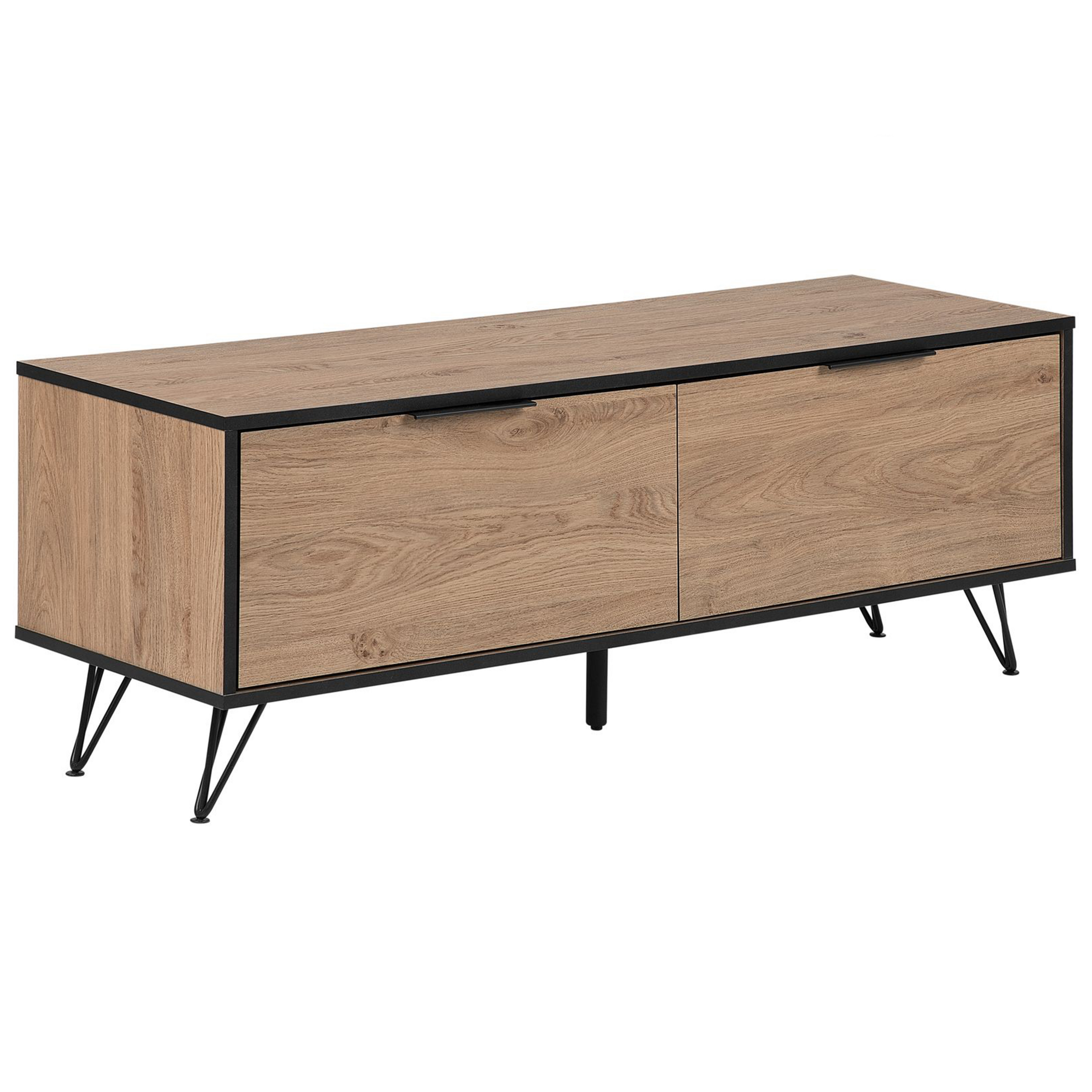 TV-bord HALSTON Brun/sort