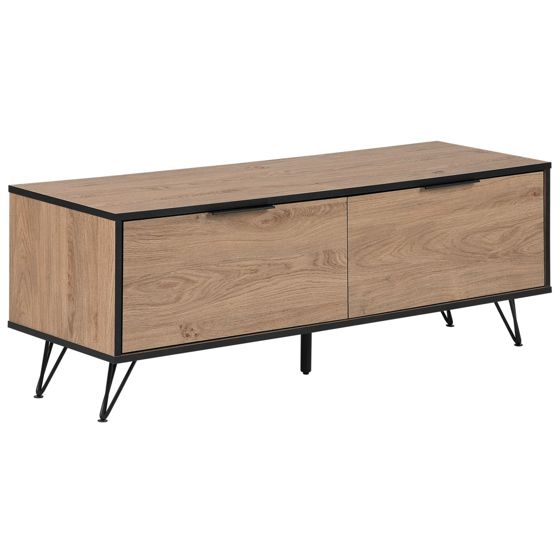 TV-bord HALSTON Brun/sort