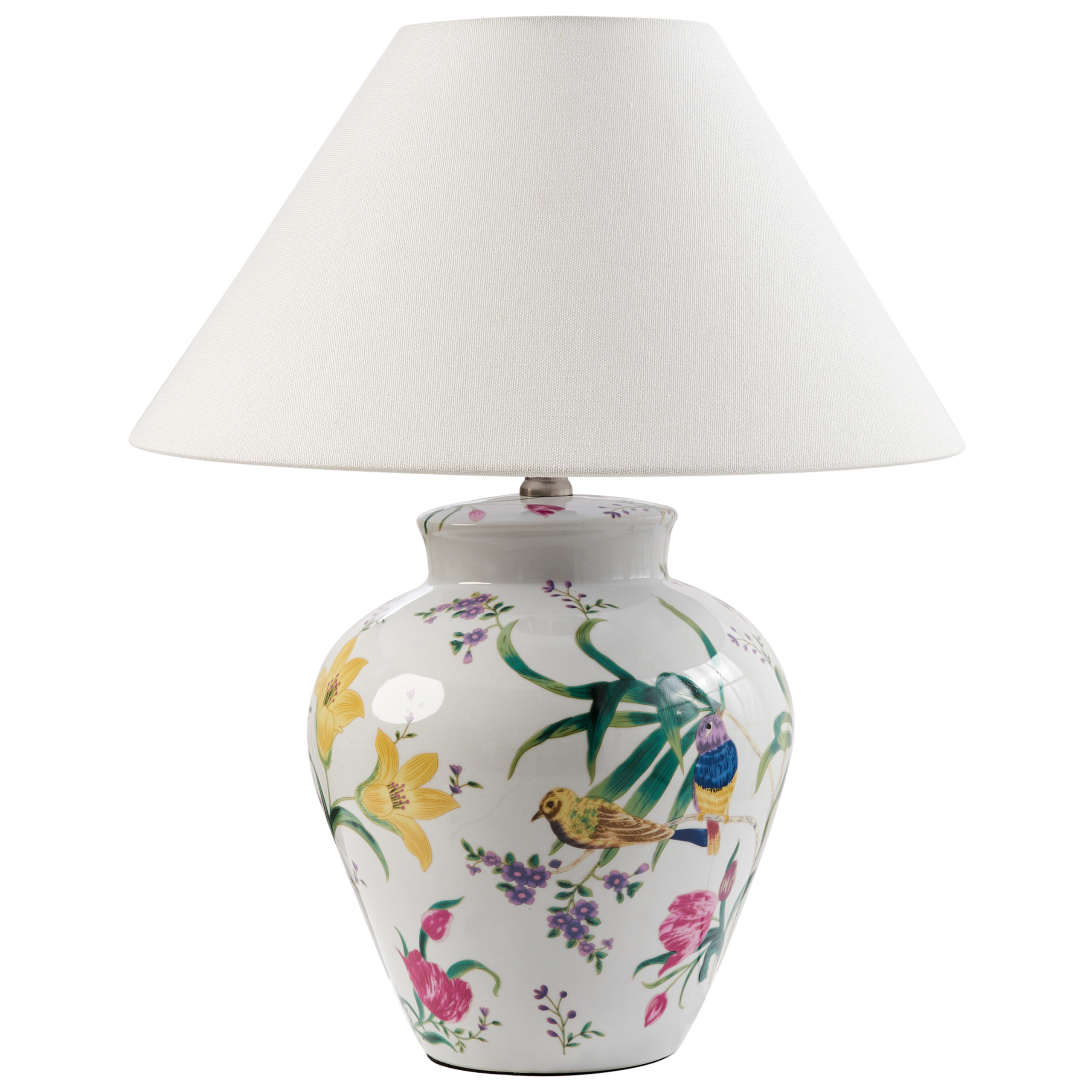 Bordlampe DIOGO Porcelæn Hvid