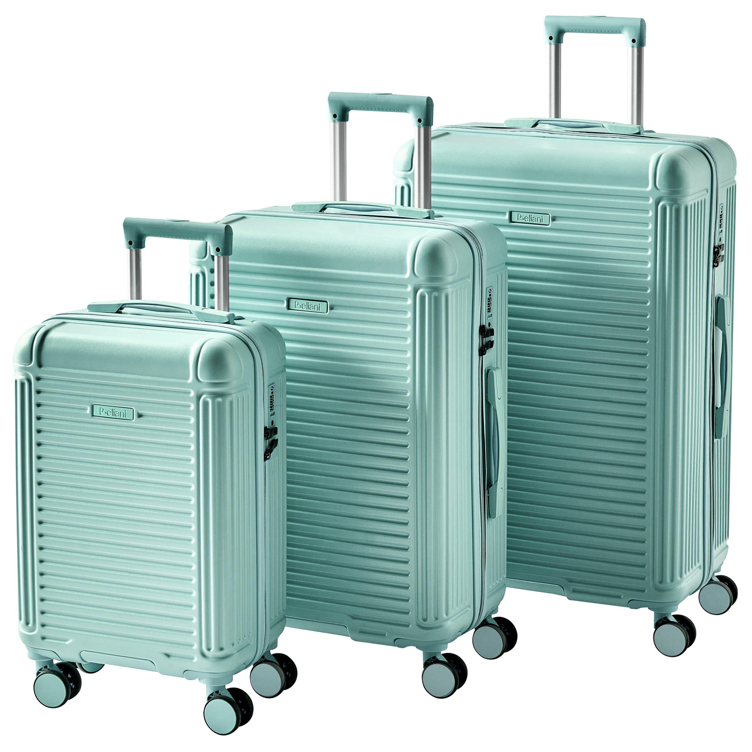 Sæt af 3 hardcase-kufferter MYNTIS Mintgrøn