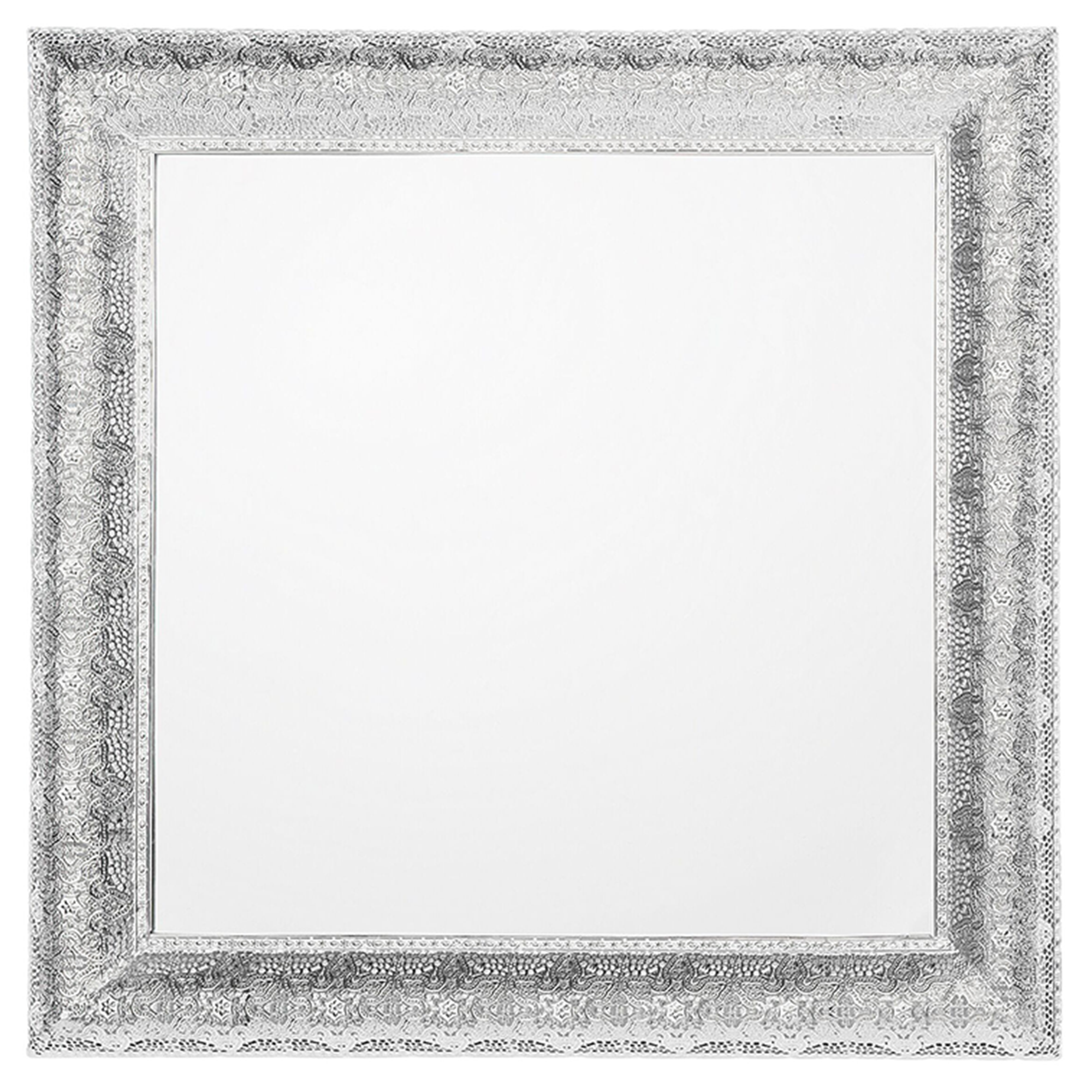 Vægspejl CAVAN 65 cm 65 cm Metal Sølv