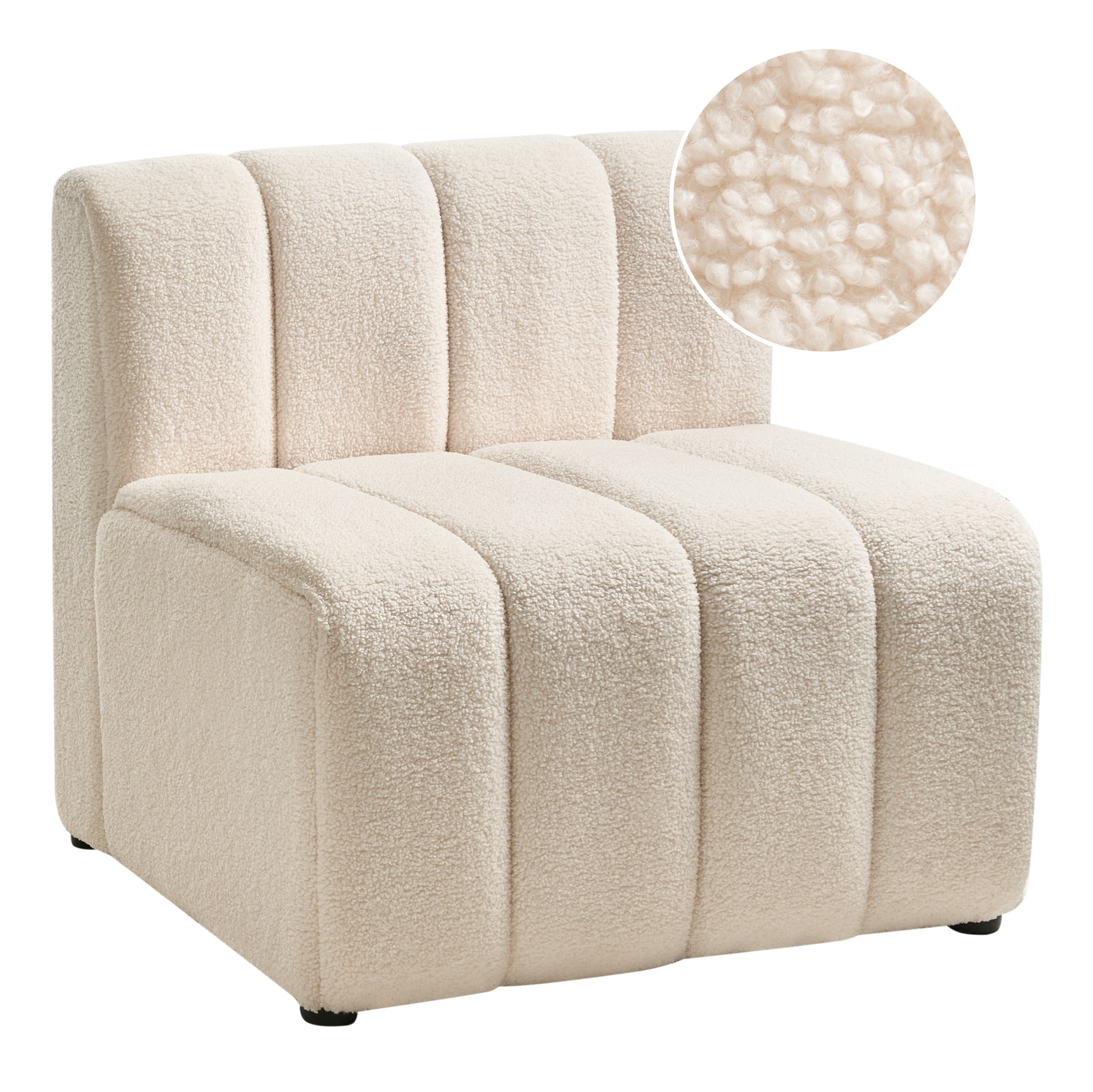 Lænestol KAGE Boucle Lys Beige