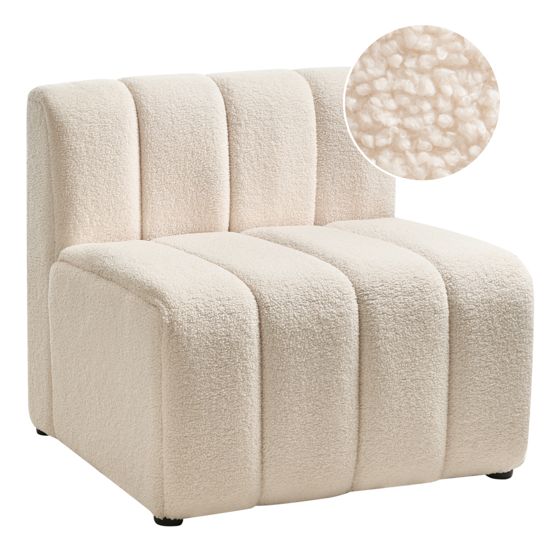 Lænestol KAGE Boucle Lys Beige