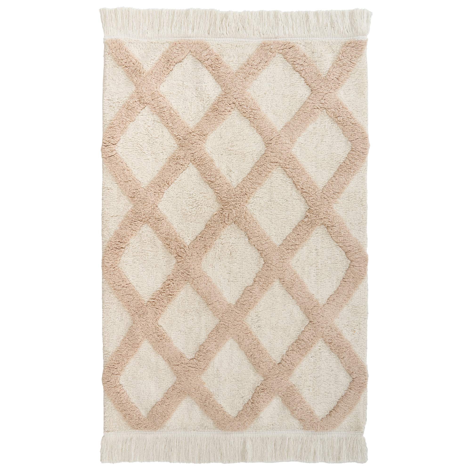 Børnetæppe PUNSARI Lys Beige 60 x 90 cm Bomuld