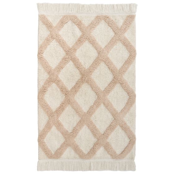 Børnetæppe PUNSARI Lys Beige 60 x 90 cm Bomuld